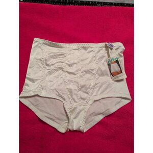 Inner Secrets Bellezza 1807 Control Brief White Shapewear 38 4X Vintage
